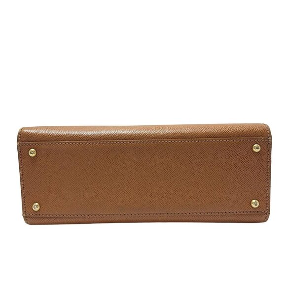 Auth CHANEL - Brown Calfskin Shoulder Bag - Picture 6 of 9